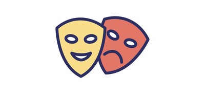 Image for Free Carnival Comedy Face Masks Cricut SVG Design