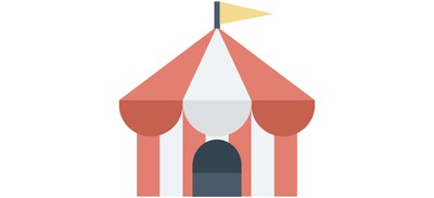 Image for Carnival Circus Tent Cricut SVG Design