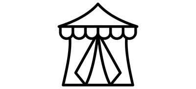 Image for Carnival Circus Tent Event Tent Cricut SVG Design