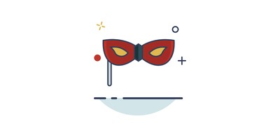 Image for Free Costume Mask Party Cricut SVG Design