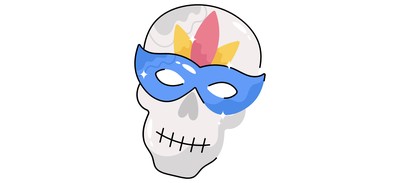 Image for Mask Party Traditional Cricut SVG Design