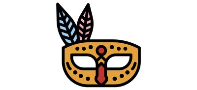 Image for Carnival Mask Mask Accessory Cricut SVG Design