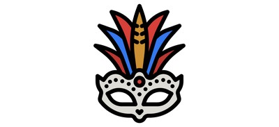 Image for Carnival Mask Mask Carnival Cricut SVG Design