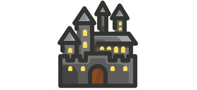 Image for Free Castle Horror Spooky Cricut SVG Design