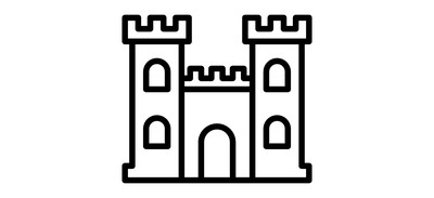 Image for Castle Palace Fortress Cricut SVG Design