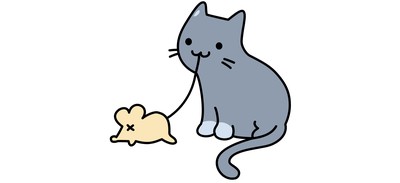 Image for Cat Mouse Animal Cricut SVG Design
