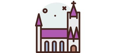 Image for Cathedral Church Landmark Cricut SVG Design