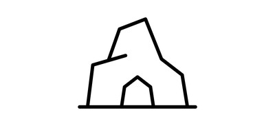 Image for Cave Mountain Rocks Cricut SVG Design