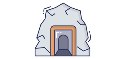 Image for Cave Mountain Rocks Cricut SVG Design