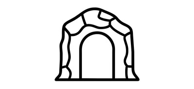 Image for Free Cave Mine Coal Cricut SVG Design