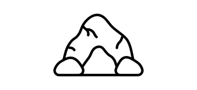 Image for Cave Rocks Mountain Cricut SVG Design