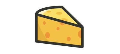 Image for Cheese Dairy Slice Cricut SVG Design