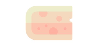 Image for Cheese Slice Food Cricut SVG Design