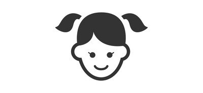 Image for Child Face Female Cricut SVG Design