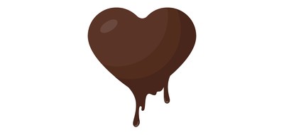 Image for Chocolate Heart Dripping Cricut SVG Design