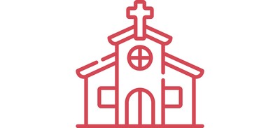 Image for Free Church Christian Building Cricut SVG Design