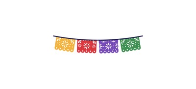 Image for Cinco De Mayo Banner Papel Picado Cricut SVG Design