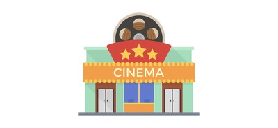 Image for Free Cinema Cinema Auditorium Movie Theater Cricut SVG Design