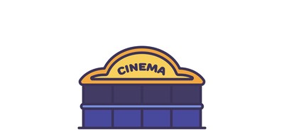 Image for Cinema Movies Building Cricut SVG Design