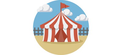 Image for Circus Tent House Cricut SVG Design