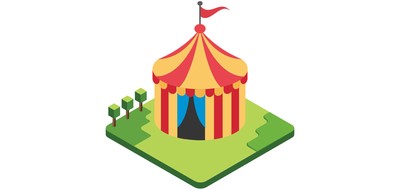 Image for Circus Tent Circus Carnival Cricut SVG Design