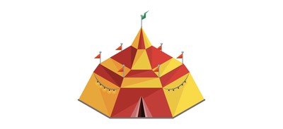 Image for Circus Tent Building Cricut SVG Design