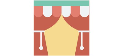 Image for Circus Entrance Curtains Cricut SVG Design