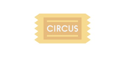 Image for Circus Ticket Entry Cricut SVG Design