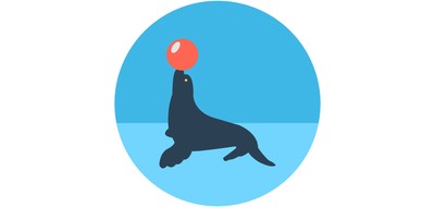 Image for Circus Seal Show Cricut SVG Design