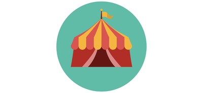 Image for Circus Tent Cricut SVG Design