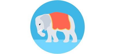 Image for Circus Elephant Animal Cricut SVG Design