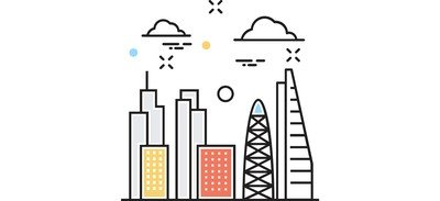 Image for City Urban Buildings Cricut SVG Design