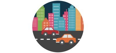 Image for City Traffic Car Cricut SVG Design