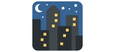 Image for Free Cityscape Night View Cricut SVG Design