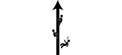 Image for Climbing Man Arrow Cricut SVG Design