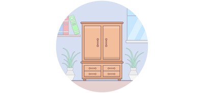 Image for Closet Wardrobe Cupboard Cricut SVG Design