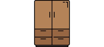 Image for Closet Drawers Furniture Cricut SVG Design