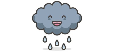 Image for Free Cloud Weather Rain Cricut SVG Design