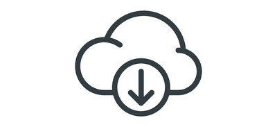 Image for Cloud Download Symbol Cricut SVG Design