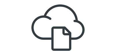 Image for Cloud File Document Cricut SVG Design
