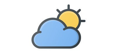 Image for Cloudy Day Sun Cricut SVG Design