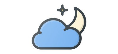 Image for Cloudy Night Cloud Cricut SVG Design