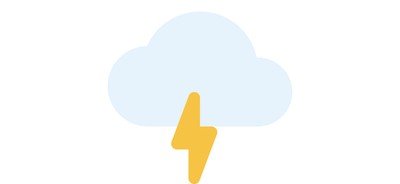 Image for Cloudy Thunder Weather Cricut SVG Design