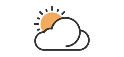 Image for Cloudy Data Sun Cricut SVG Design