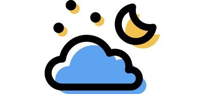 Image for Cloudy Night Cloud Cricut SVG Design