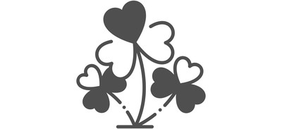 Image for M Clover Cricut SVG Design