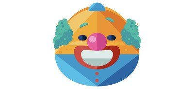 Image for Clown Emoji Face Cricut SVG Design