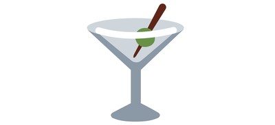 Image for Free Cocktail Drink Glass Cricut SVG Design