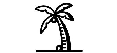 Image for Coconut Tree Beach Cricut SVG Design