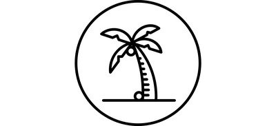 Image for Free Coconut Tree Beach Cricut SVG Design